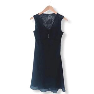 Evan Picone Black Sleevless Womens Dress SZ 2P